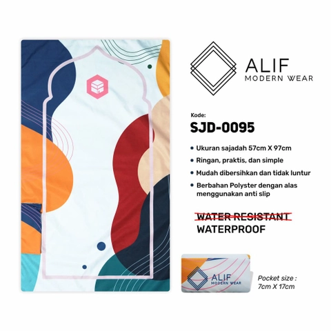 ALIF SAJADAH TRAVEL / SAKU / PORTABLE / ( ALIF MODERN WEAR SJD-0095 )